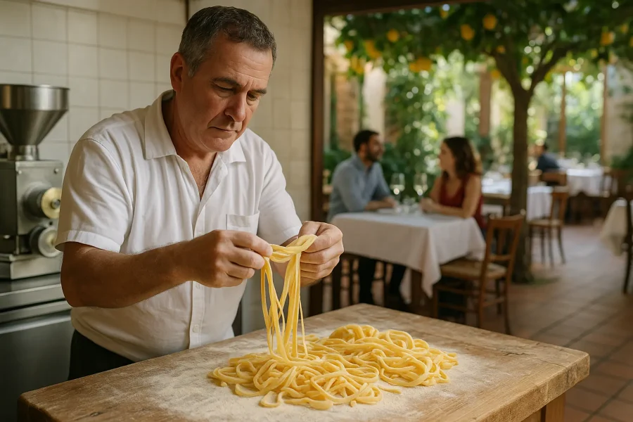 Esperienza autentica nel ristorante con pastificio artigianale