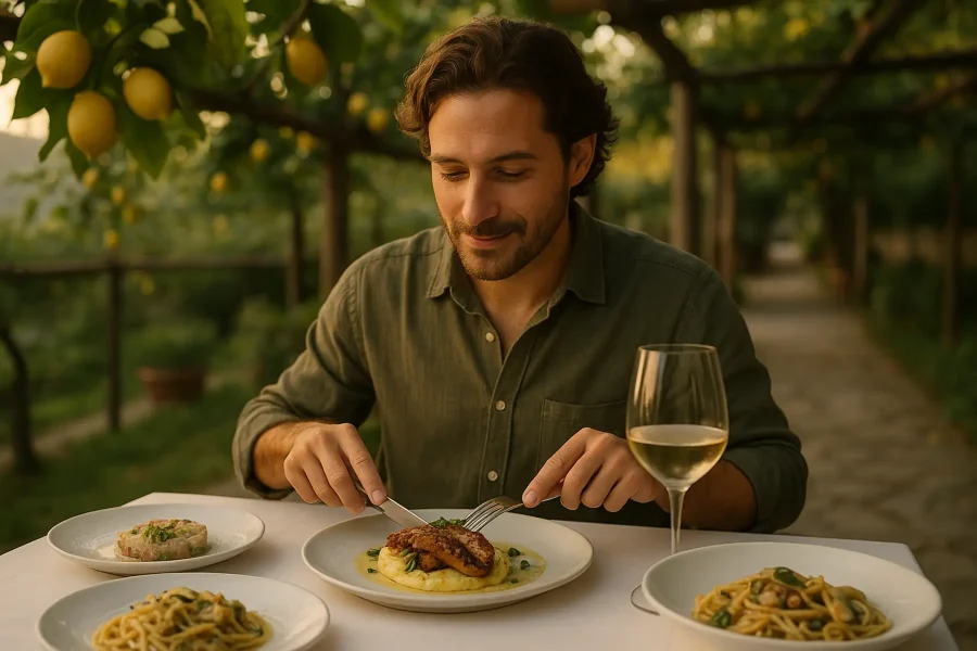 Menù degustazione di Pesce Mare Vivo del Pineta 1903
